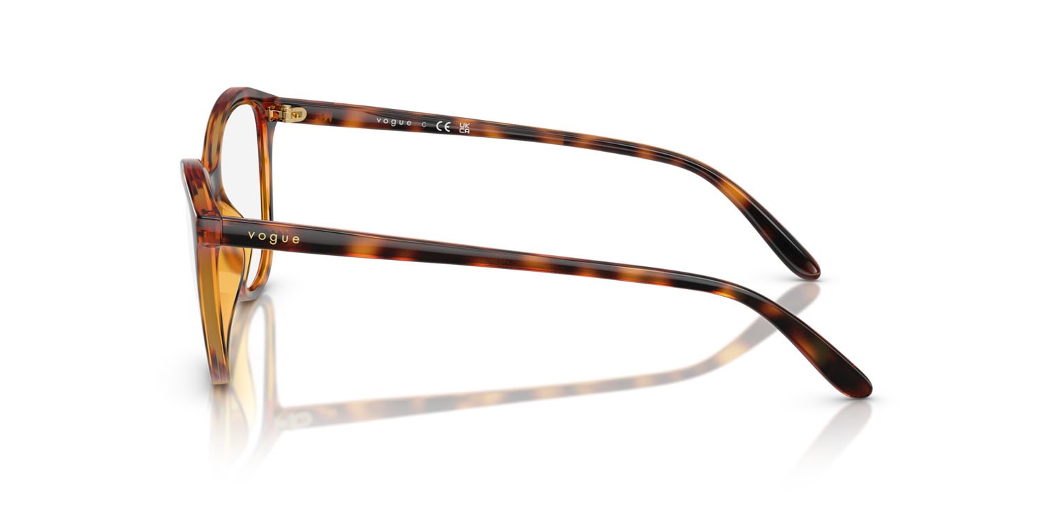 Eyeglasses Vogue VO 5602 (W656) color havana scuro shape irregular lenses lente demo