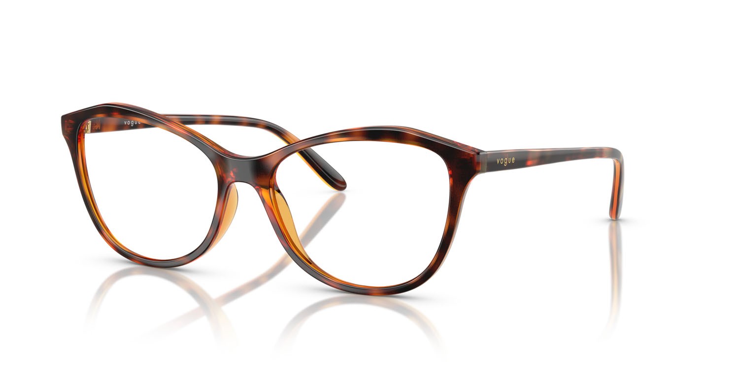 Eyeglasses Vogue VO 5602 (W656) color havana scuro shape irregular lenses lente demo