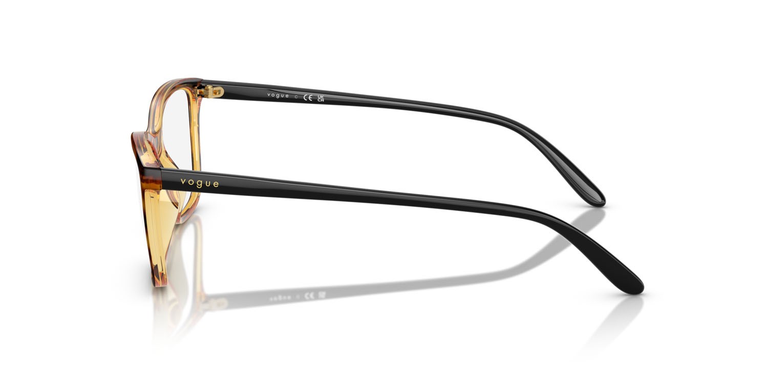 Eyeglasses Vogue VO 5603 (2718) color havana scuro totale shape butterfly lenses lente demo