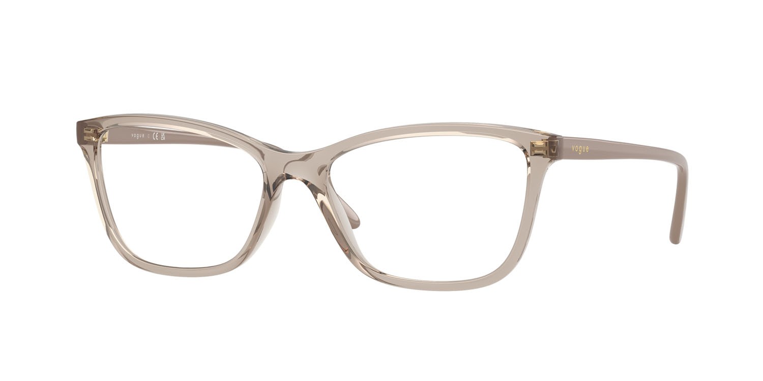 Eyeglasses Vogue VO 5603 (2990) color caramello trasparente shape butterfly lenses lente demo