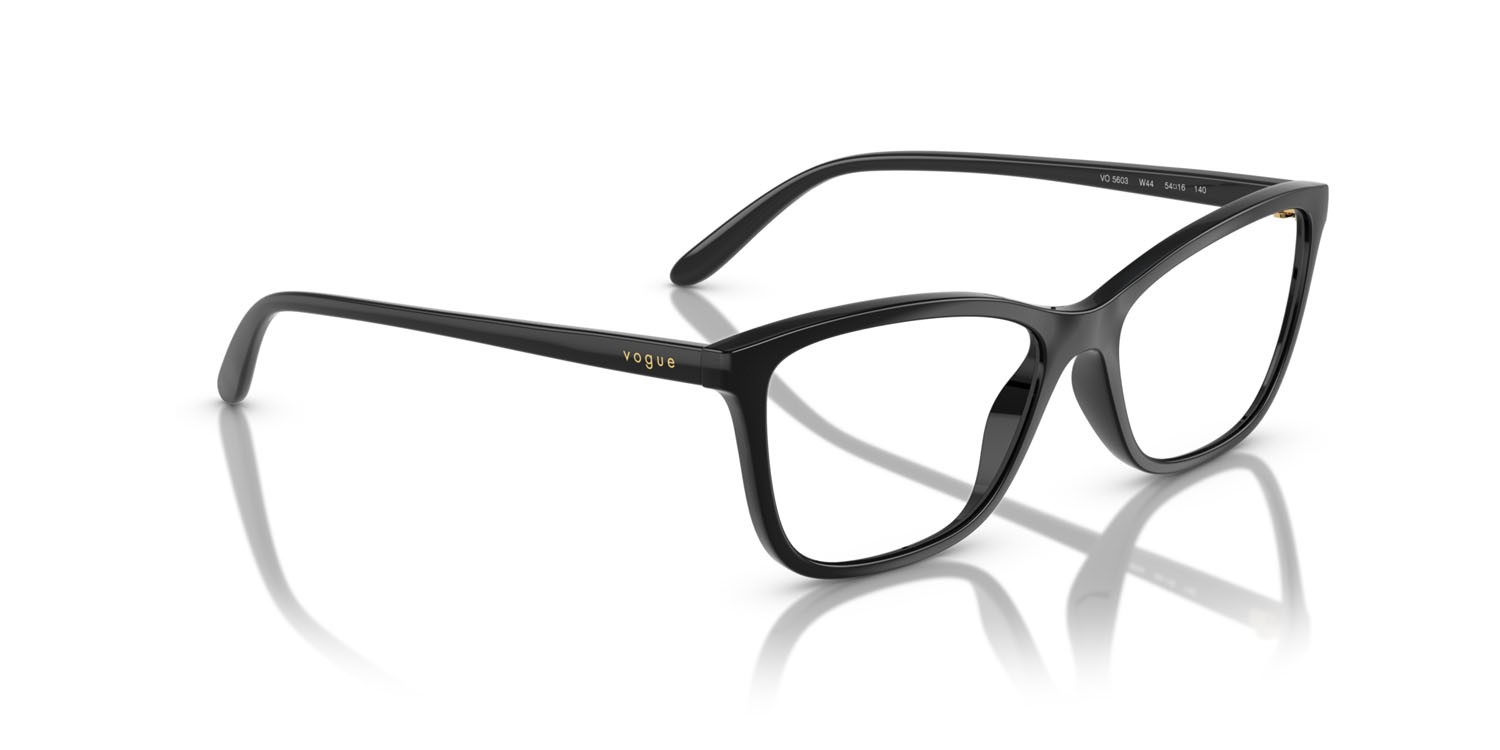 Eyeglasses Vogue VO 5603 (W44) color nero shape butterfly lenses lente demo