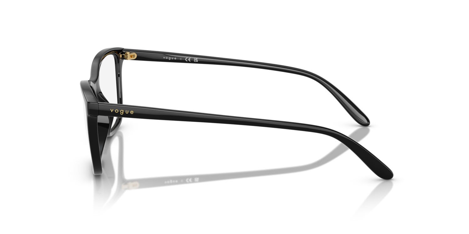Eyeglasses Vogue VO 5603 (W44) color nero shape butterfly lenses lente demo