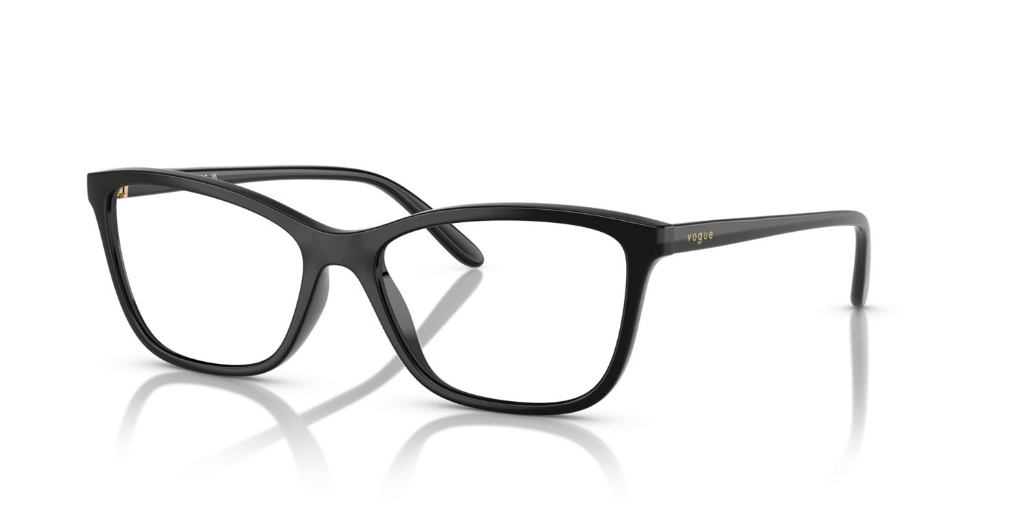 Eyeglasses Vogue VO 5603 (W44) color nero shape butterfly lenses lente demo