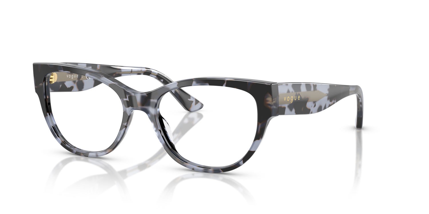 Eyeglasses Vogue VO 5604 (3147) color blu tartarugato shape cat eye lenses lente demo