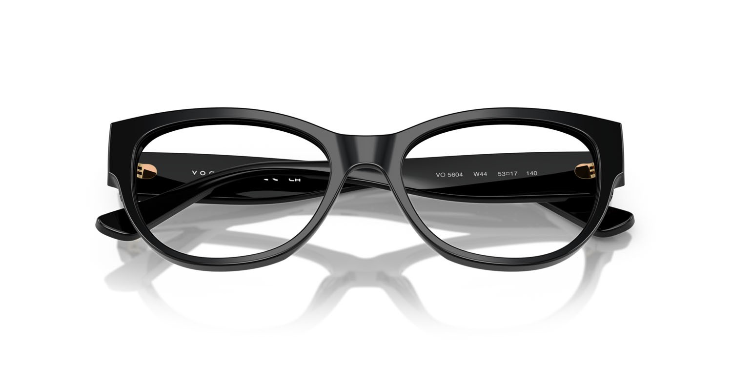 Eyeglasses Vogue VO 5604 (W44) color nero shape cat eye lenses lente demo
