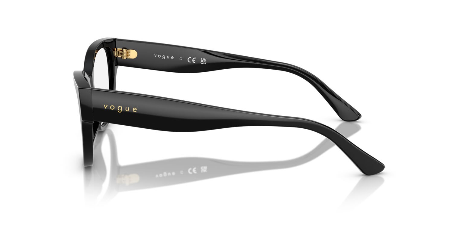 Eyeglasses Vogue VO 5604 (W44) color nero shape cat eye lenses lente demo