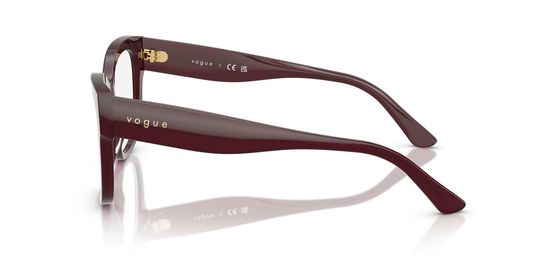 Eyeglasses Vogue VO 5605 (2426) color bordeaux full shape square lenses lente demo