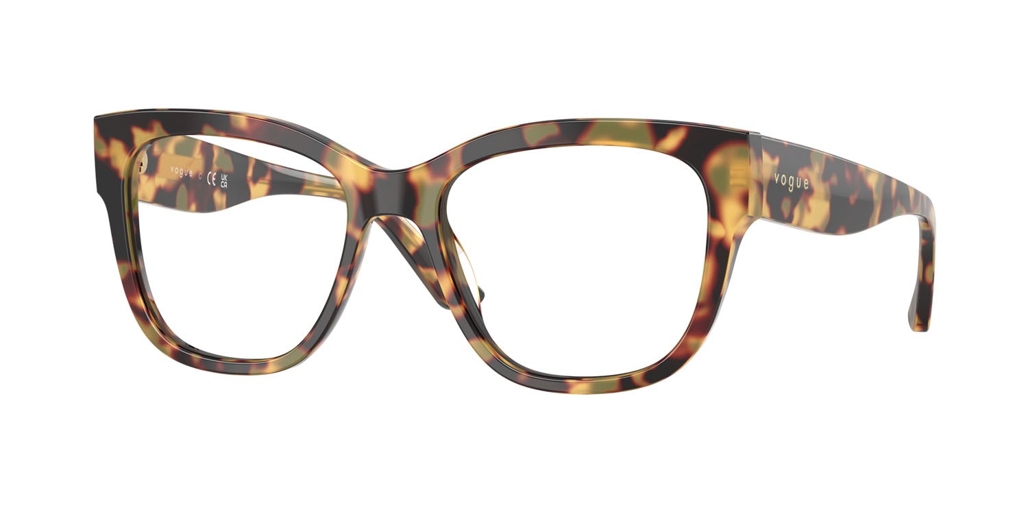Eyeglasses Vogue VO 5605 (2605) color tartarugato giallo shape square lenses lente demo