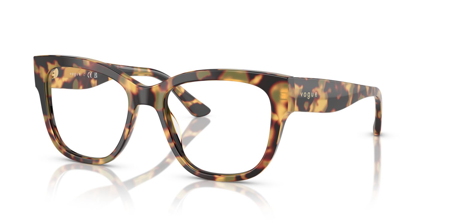 Eyeglasses Vogue VO 5605 (2605) color tartarugato giallo shape square lenses lente demo