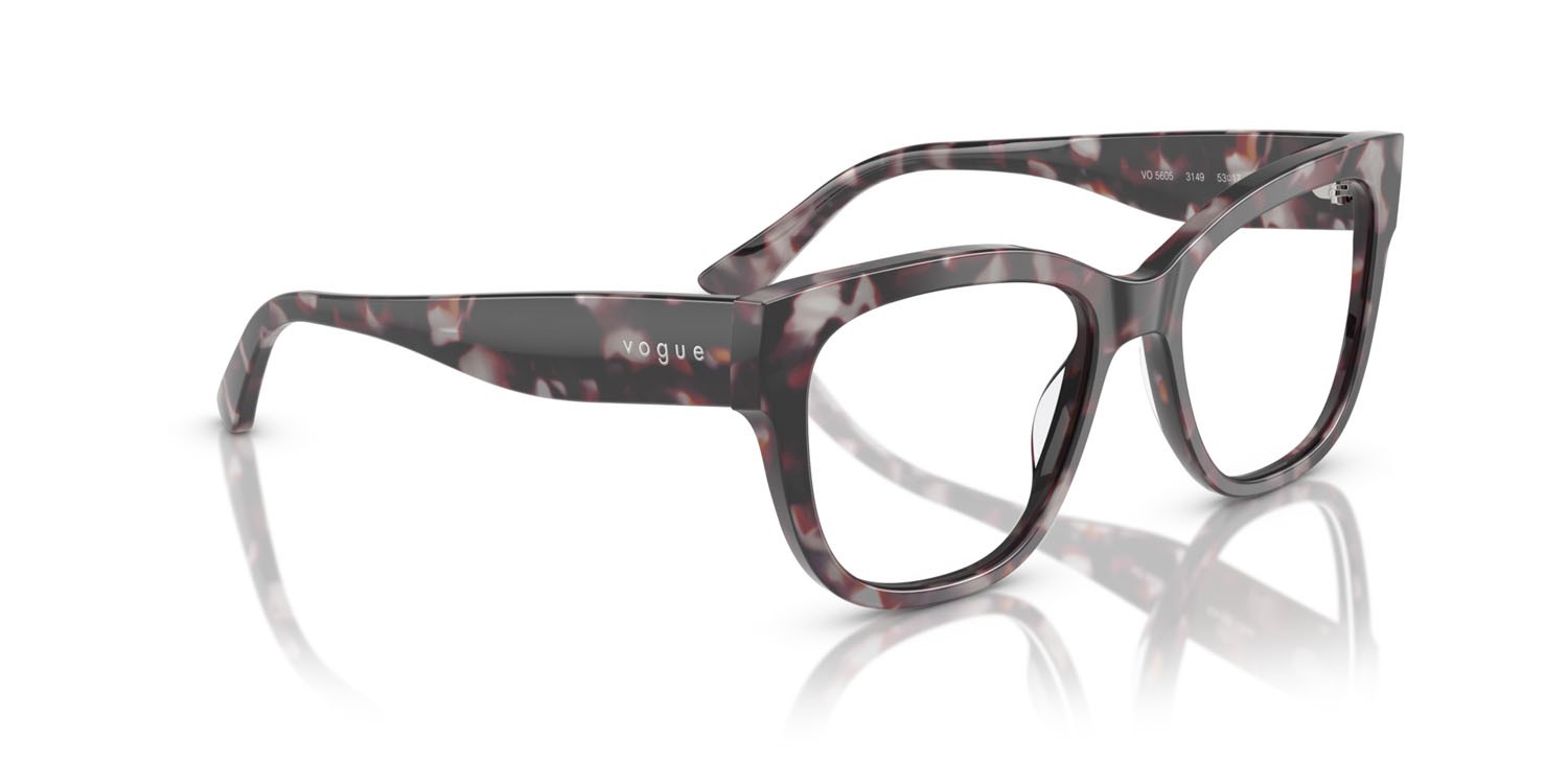 Eyeglasses Vogue VO 5605 (3149) color grigio tartarugato shape square lenses lente demo