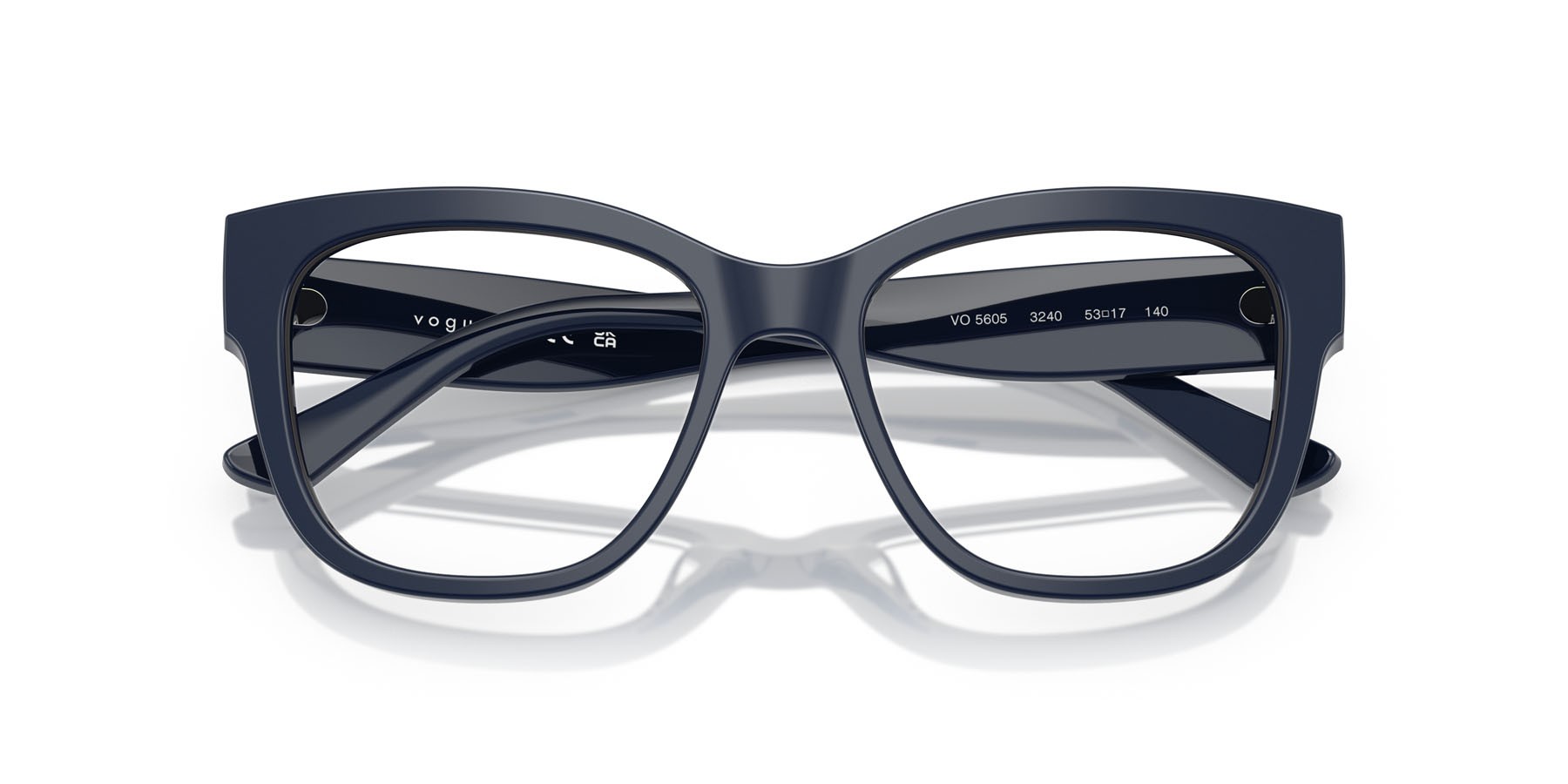 Eyeglasses Vogue VO 5605 (3240) color blu pieno shape square lenses lente demo