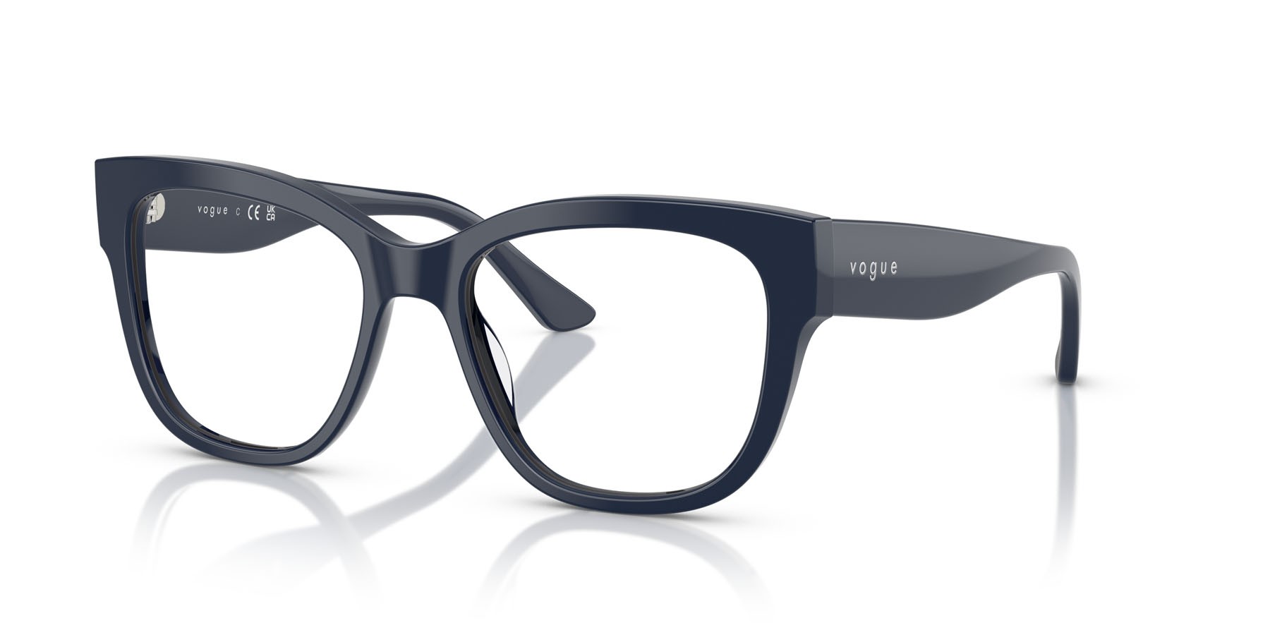 Eyeglasses Vogue VO 5605 (3240) color blu pieno shape square lenses lente demo