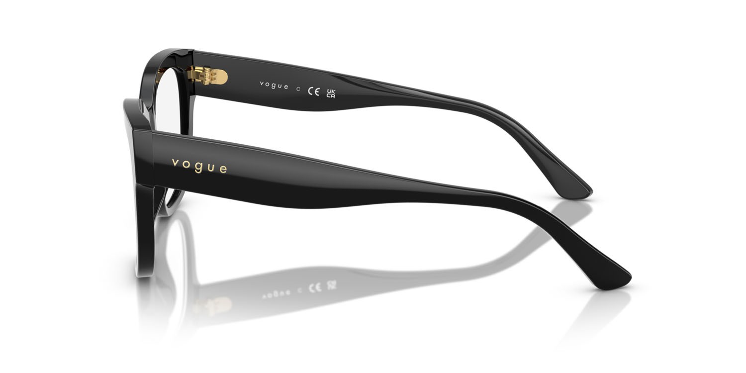 Eyeglasses Vogue VO 5605 (W44) color nero shape square lenses lente demo
