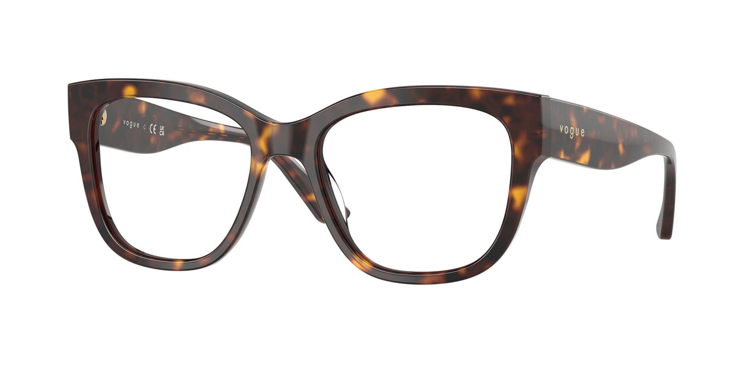Eyeglasses Vogue VO 5605 (W656) color havana scuro shape square lenses lente demo