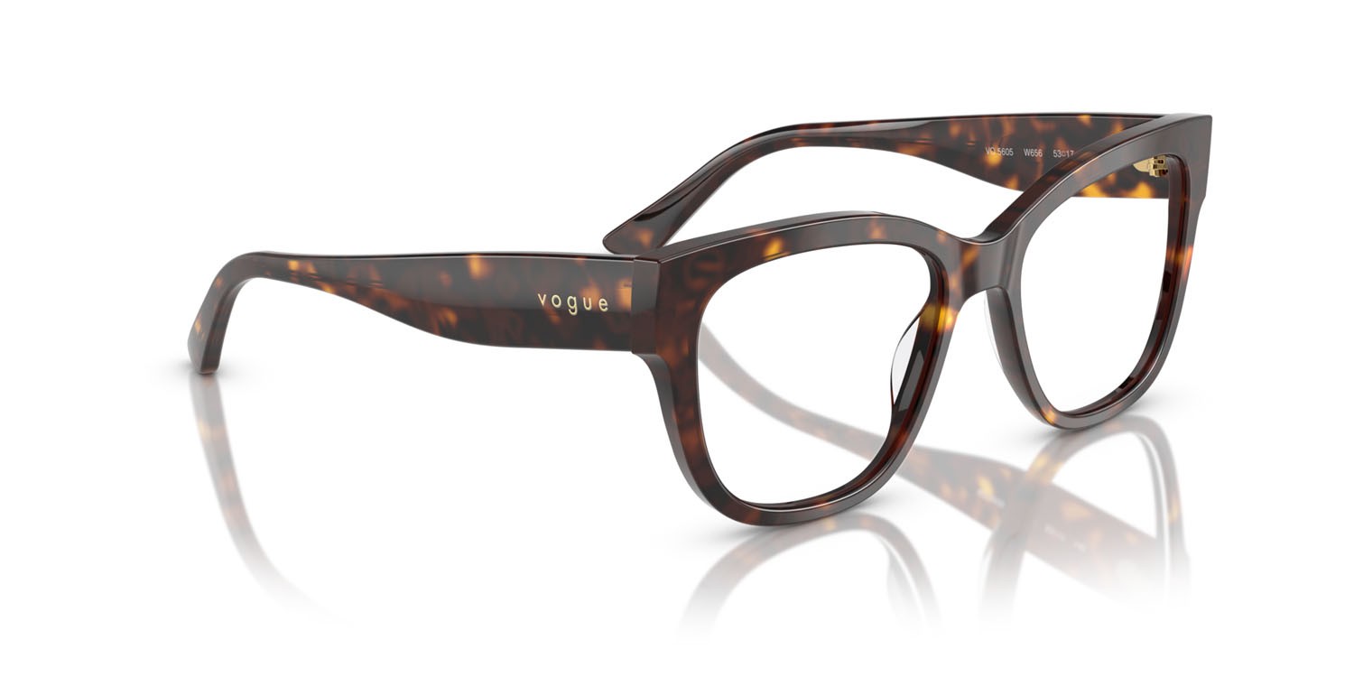 Eyeglasses Vogue VO 5605 (W656) color havana scuro shape square lenses lente demo