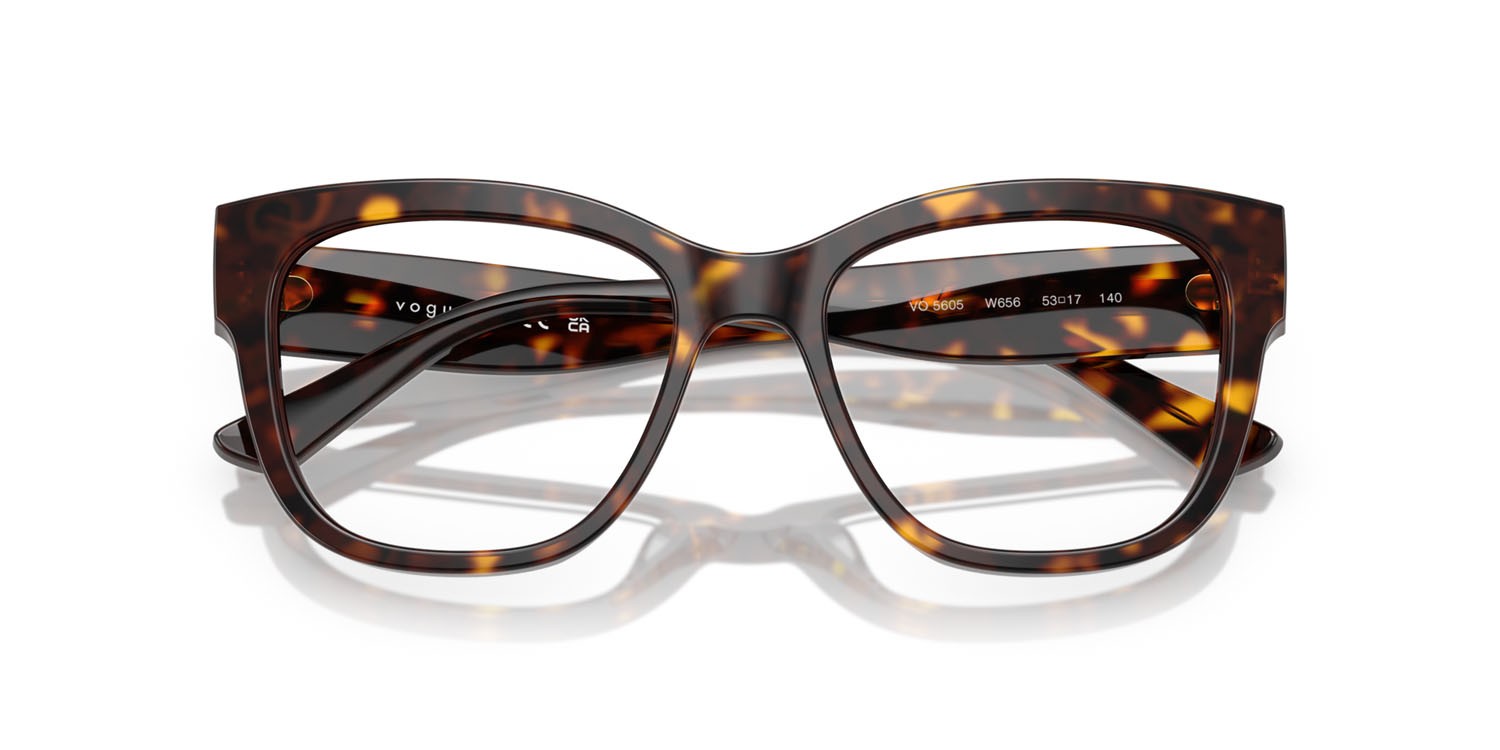 Eyeglasses Vogue VO 5605 (W656) color havana scuro shape square lenses lente demo