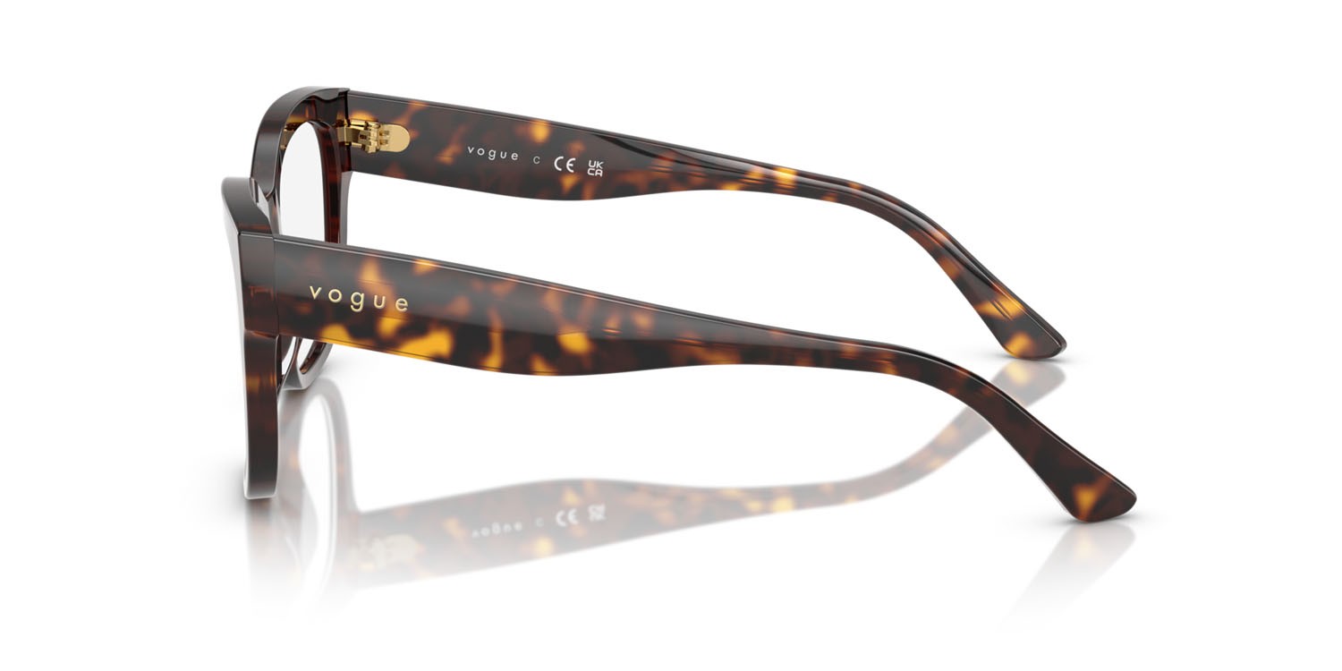 Eyeglasses Vogue VO 5605 (W656) color havana scuro shape square lenses lente demo