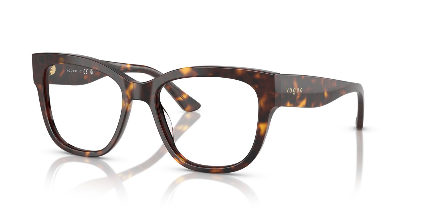 Eyeglasses Vogue VO 5605 (W656) color havana scuro shape square lenses lente demo