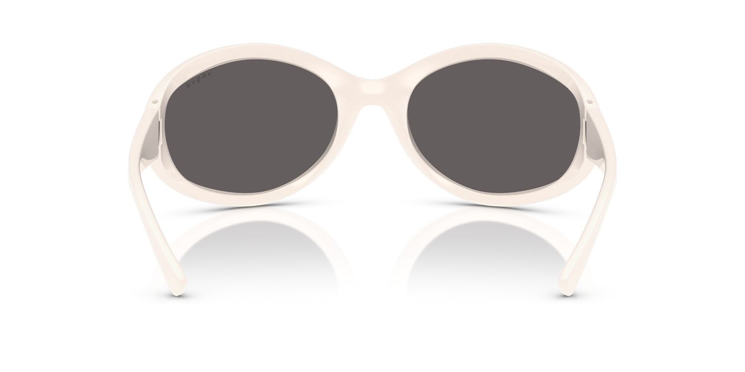 Sunglasses Vogue VO 5606S (312487) color full ivory shape oval lenses nero/grigio fumo