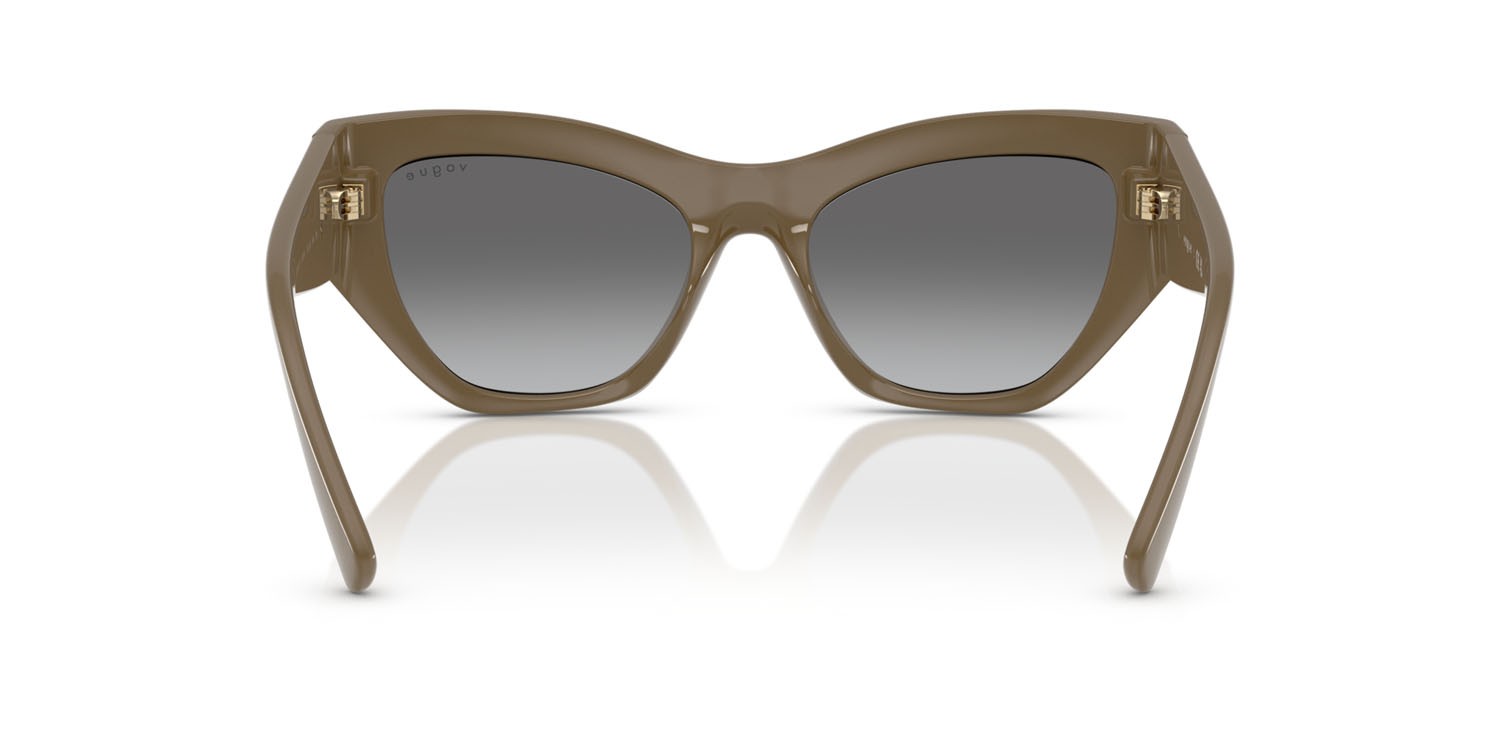 Occhiali da sole Vogue VO 5607S (317511) colore marrone pieno forma irregolare lenti grigio scuro sfumato