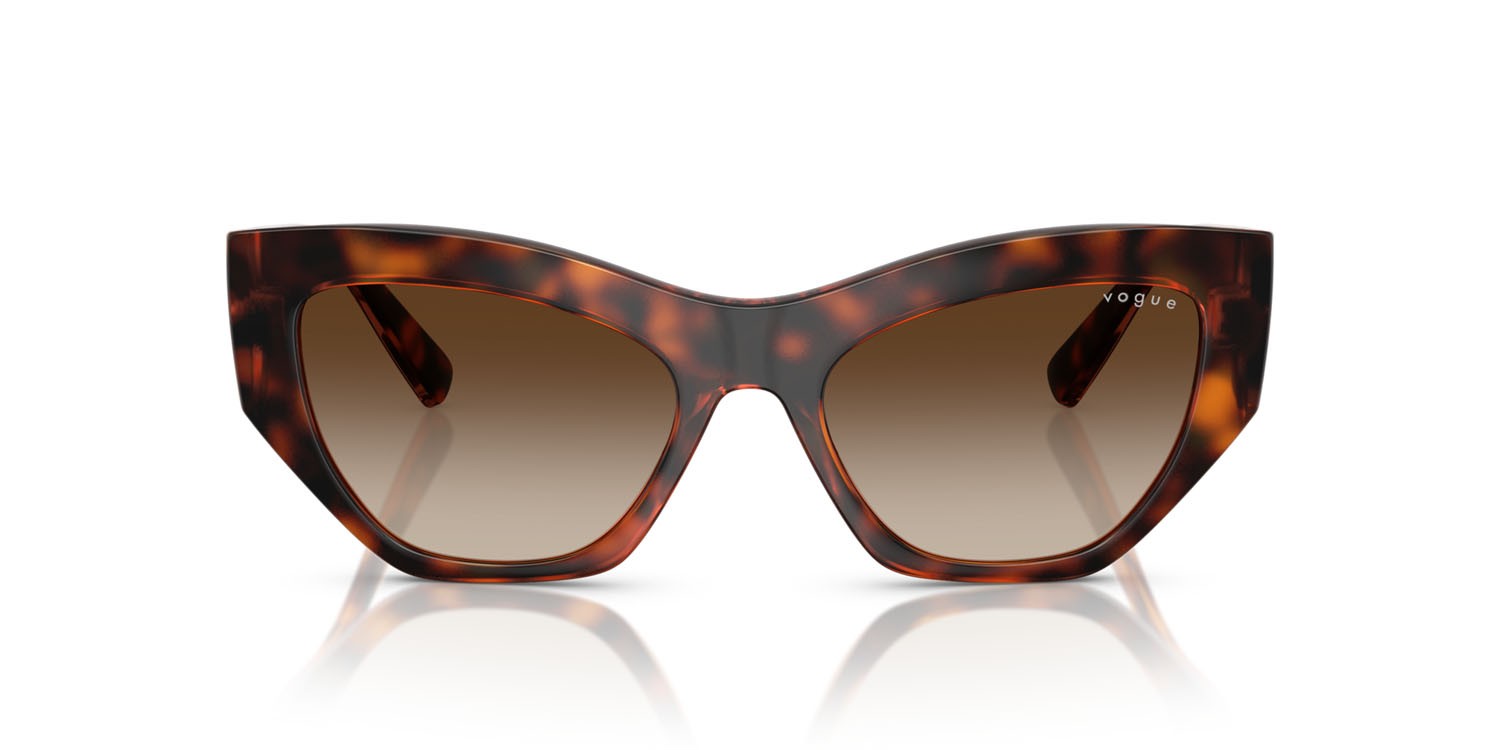 Occhiali da sole Vogue VO 5607S (W65613) colore havana scuro forma irregolare lenti gradient dark brown