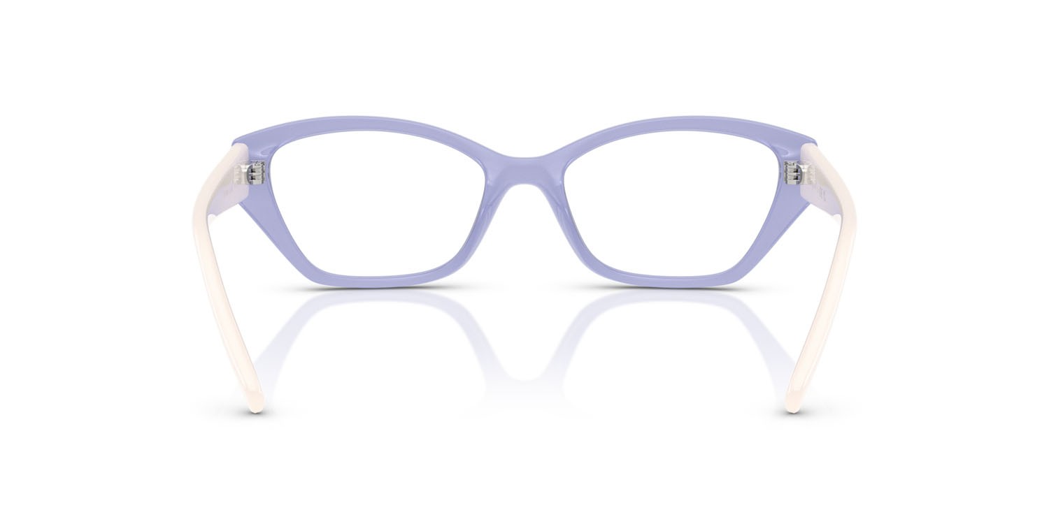 Eyeglasses Vogue VO 5608 (3176) color viola chiaro trasparente shape cat eye lenses lente demo