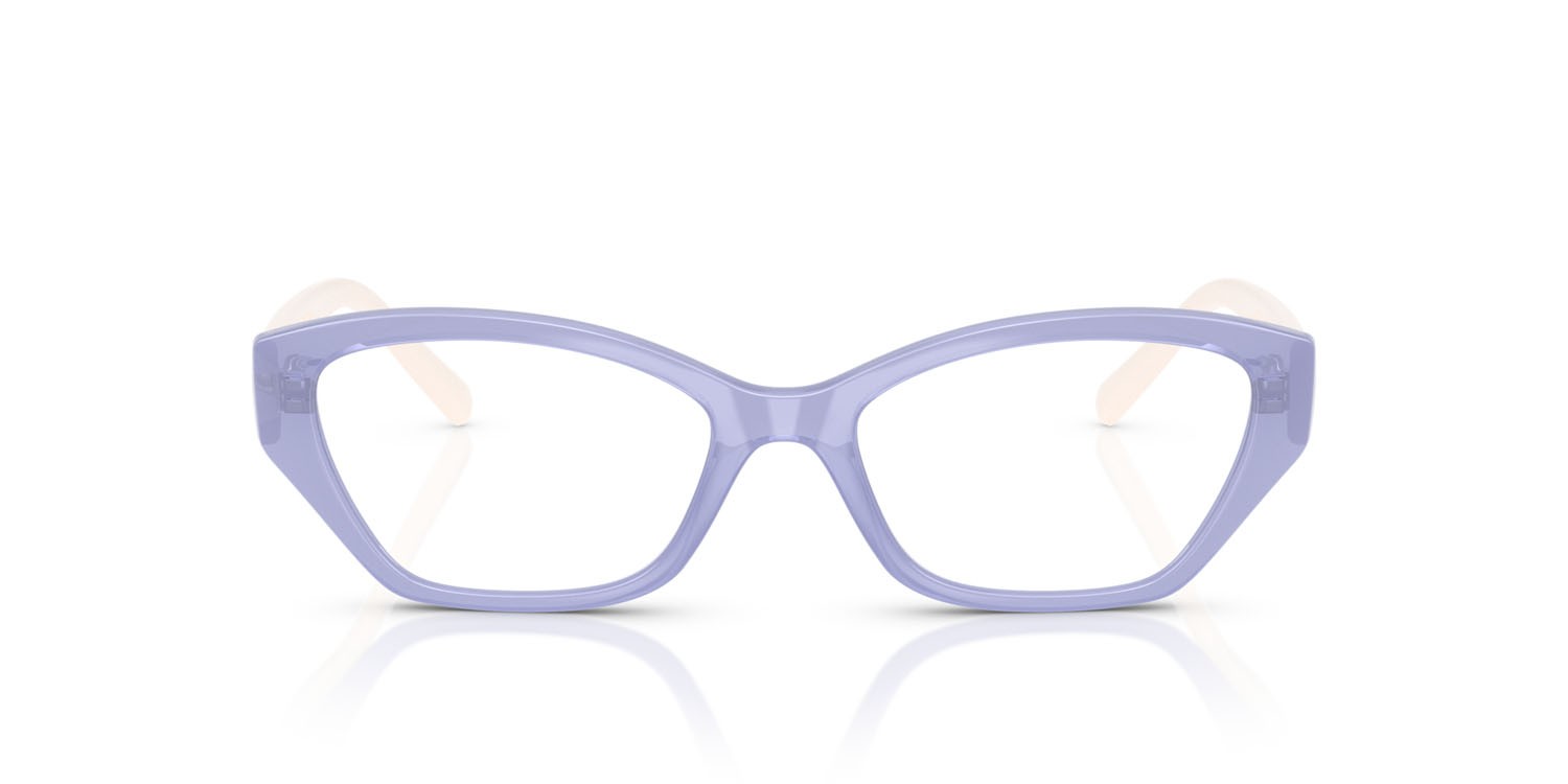 Eyeglasses Vogue VO 5608 (3176) color viola chiaro trasparente shape cat eye lenses lente demo