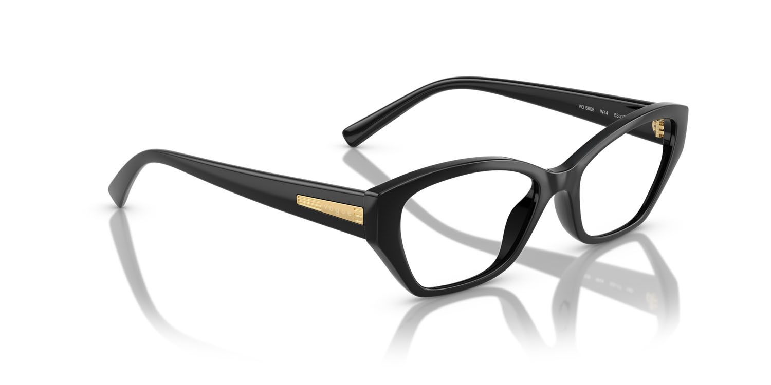 Eyeglasses Vogue VO 5608 (W44) color nero shape cat eye lenses lente demo
