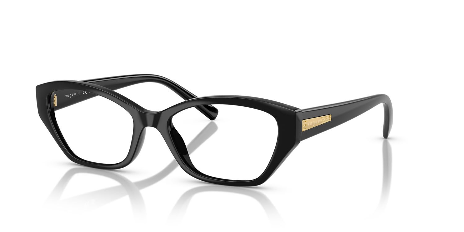 Eyeglasses Vogue VO 5608 (W44) color nero shape cat eye lenses lente demo