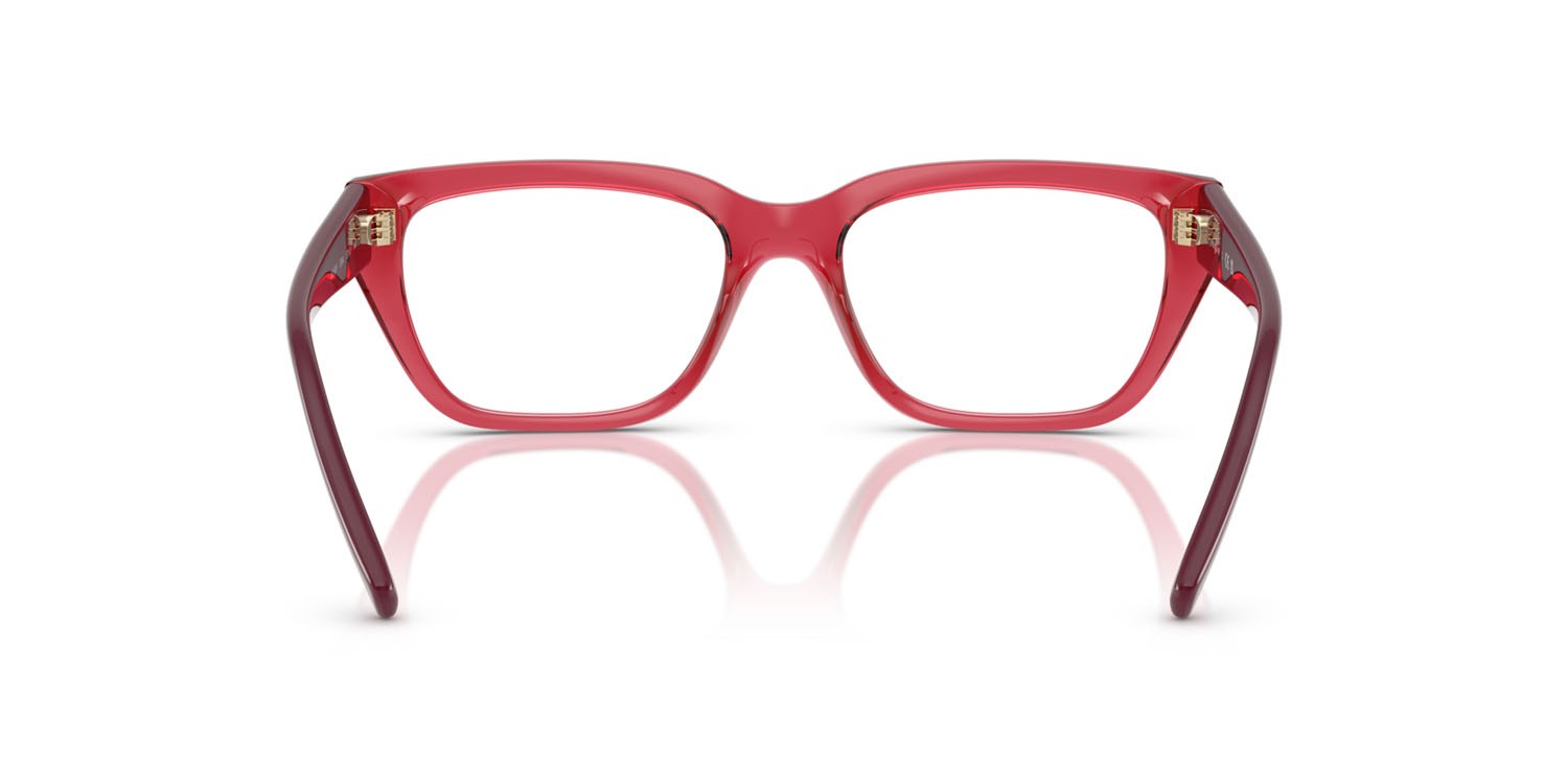 Eyeglasses Vogue VO 5609 (3084) color rosso ciliegia trasparente shape square lenses lente demo