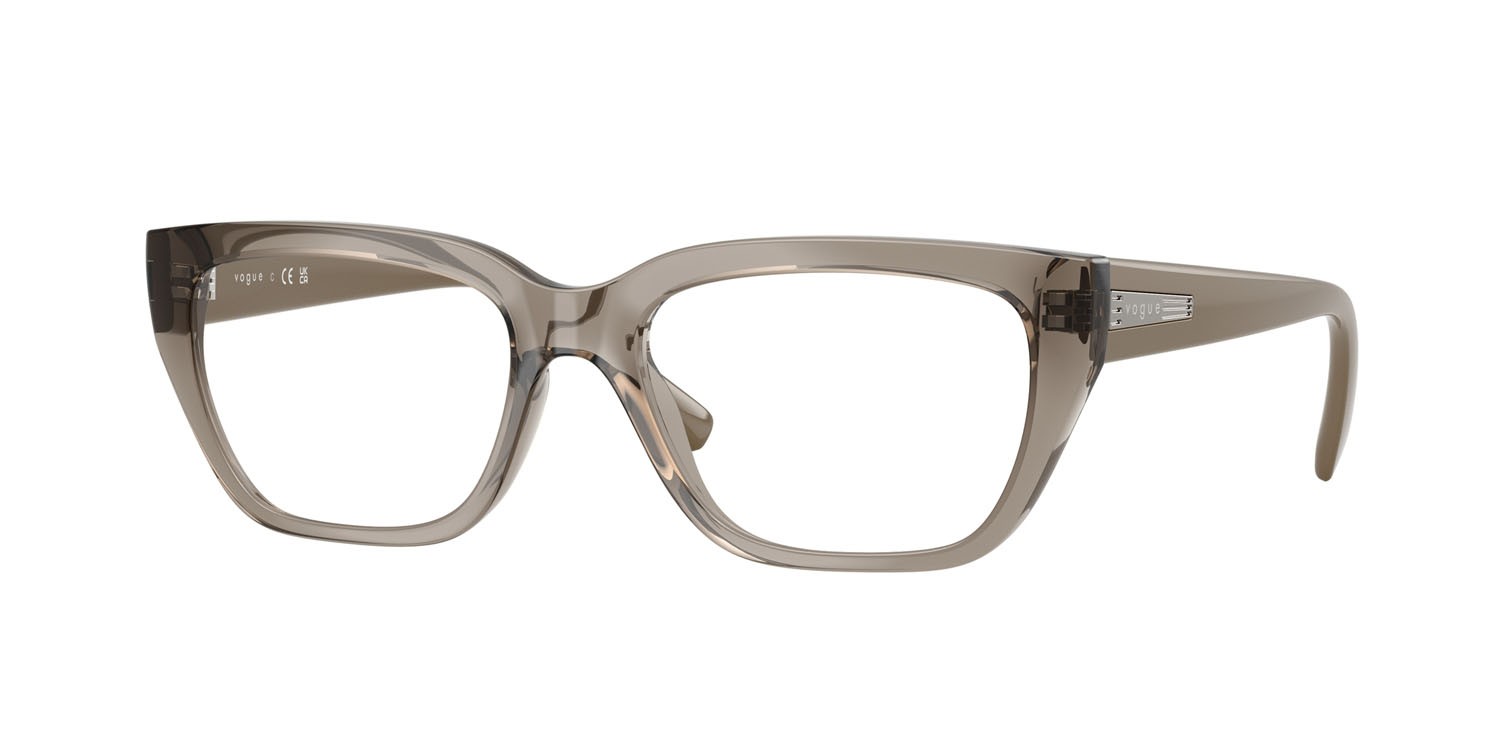 Eyeglasses Vogue VO 5609 (3156) color marrone trasparente shape square lenses lente demo