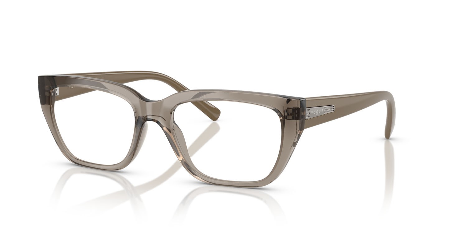 Eyeglasses Vogue VO 5609 (3156) color marrone trasparente shape square lenses lente demo