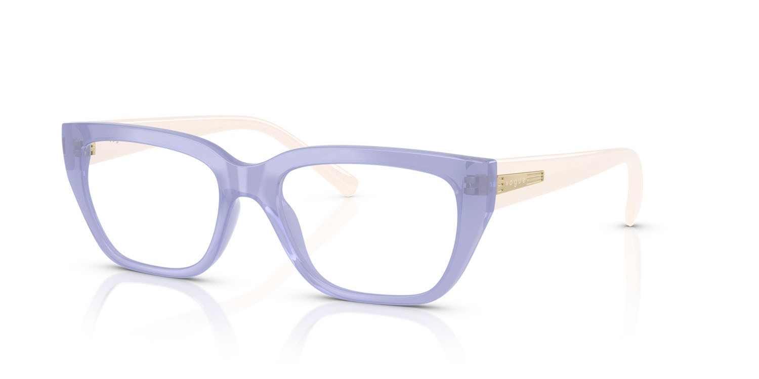 Eyeglasses Vogue VO 5609 (3176) color viola chiaro trasparente shape square lenses lente demo