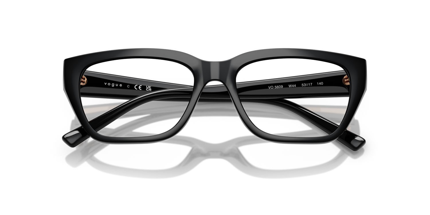 Eyeglasses Vogue VO 5609 (W44) color nero shape square lenses lente demo