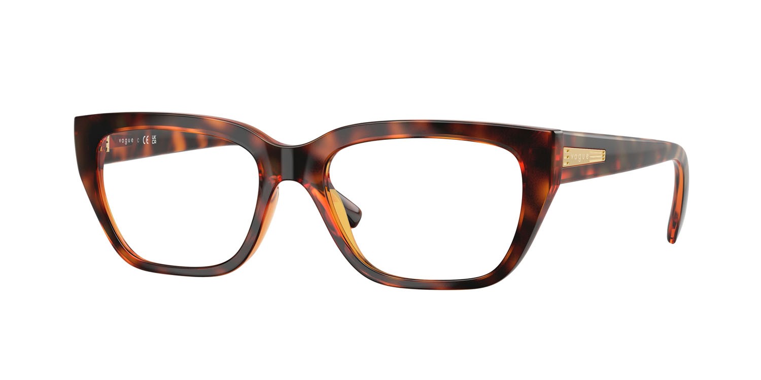 Eyeglasses Vogue VO 5609 (W656) color havana scuro shape square lenses lente demo