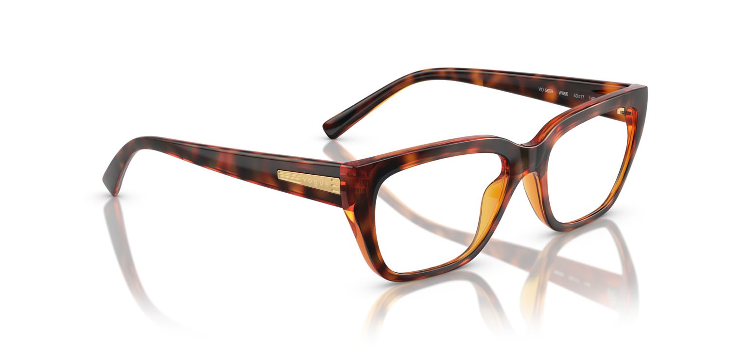 Eyeglasses Vogue VO 5609 (W656) color havana scuro shape square lenses lente demo