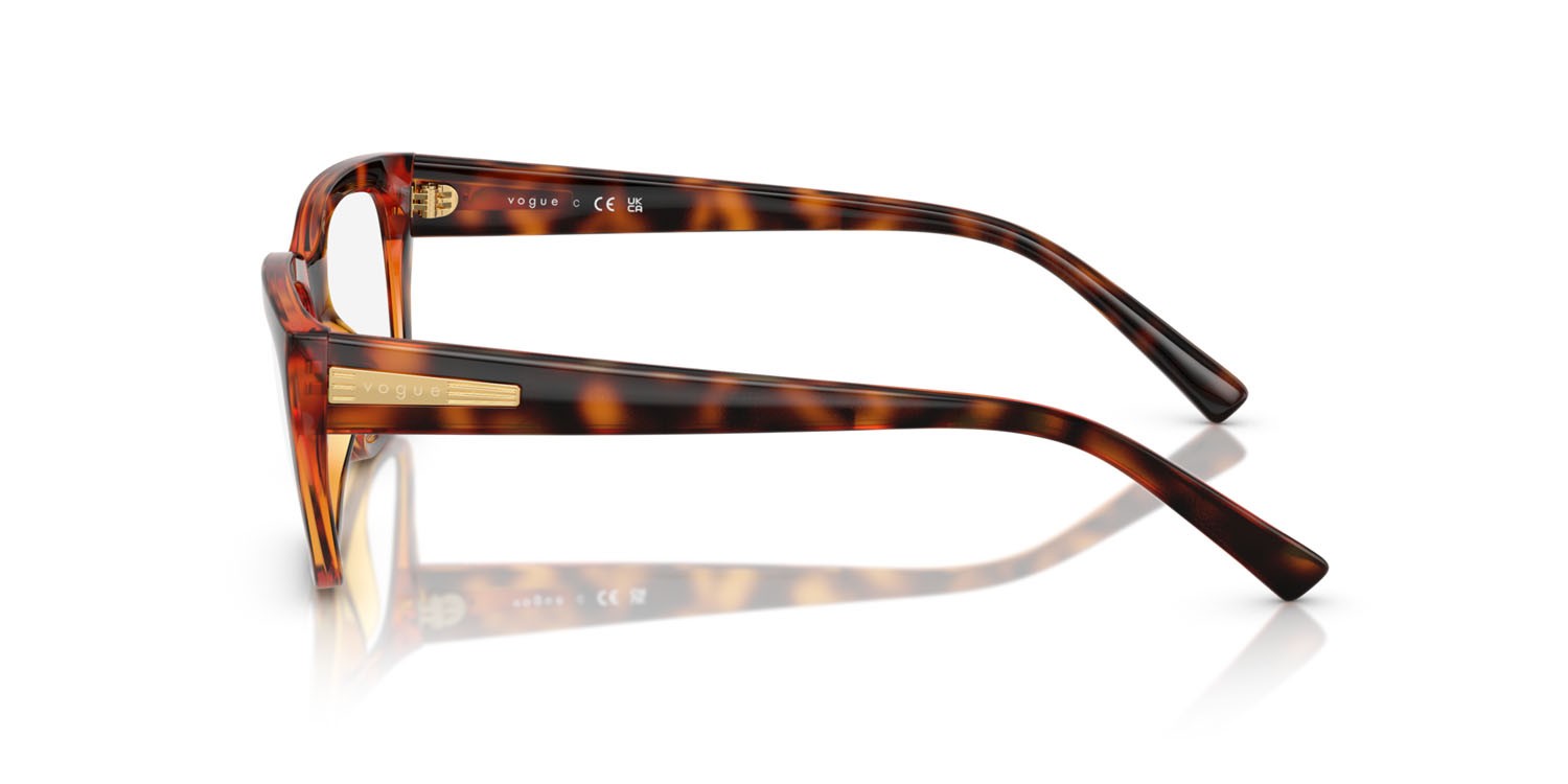 Eyeglasses Vogue VO 5609 (W656) color havana scuro shape square lenses lente demo