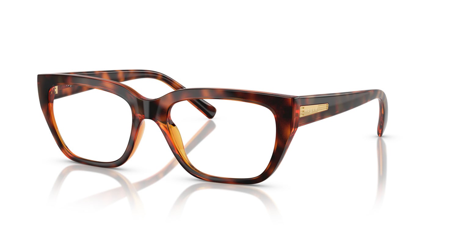Eyeglasses Vogue VO 5609 (W656) color havana scuro shape square lenses lente demo