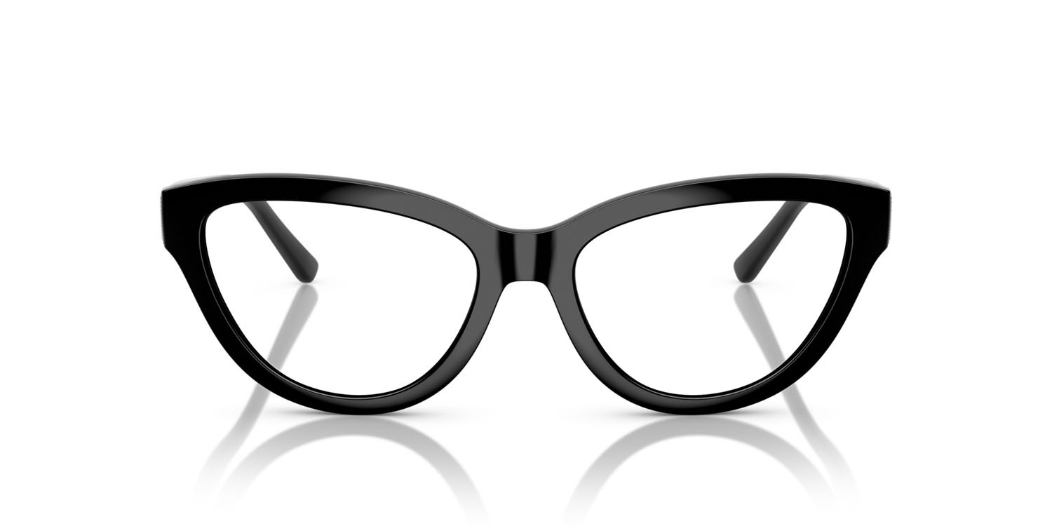 Occhiali da vista Vogue VO 5610B (W44) colore nero forma cat eye lenti lente demo