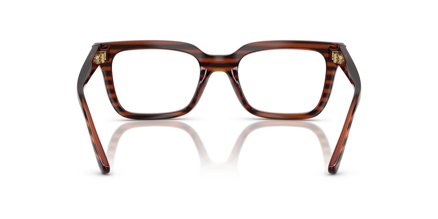 Eyeglasses Vogue VO 5611B (2571) color striped brown havana shape square lenses lente demo
