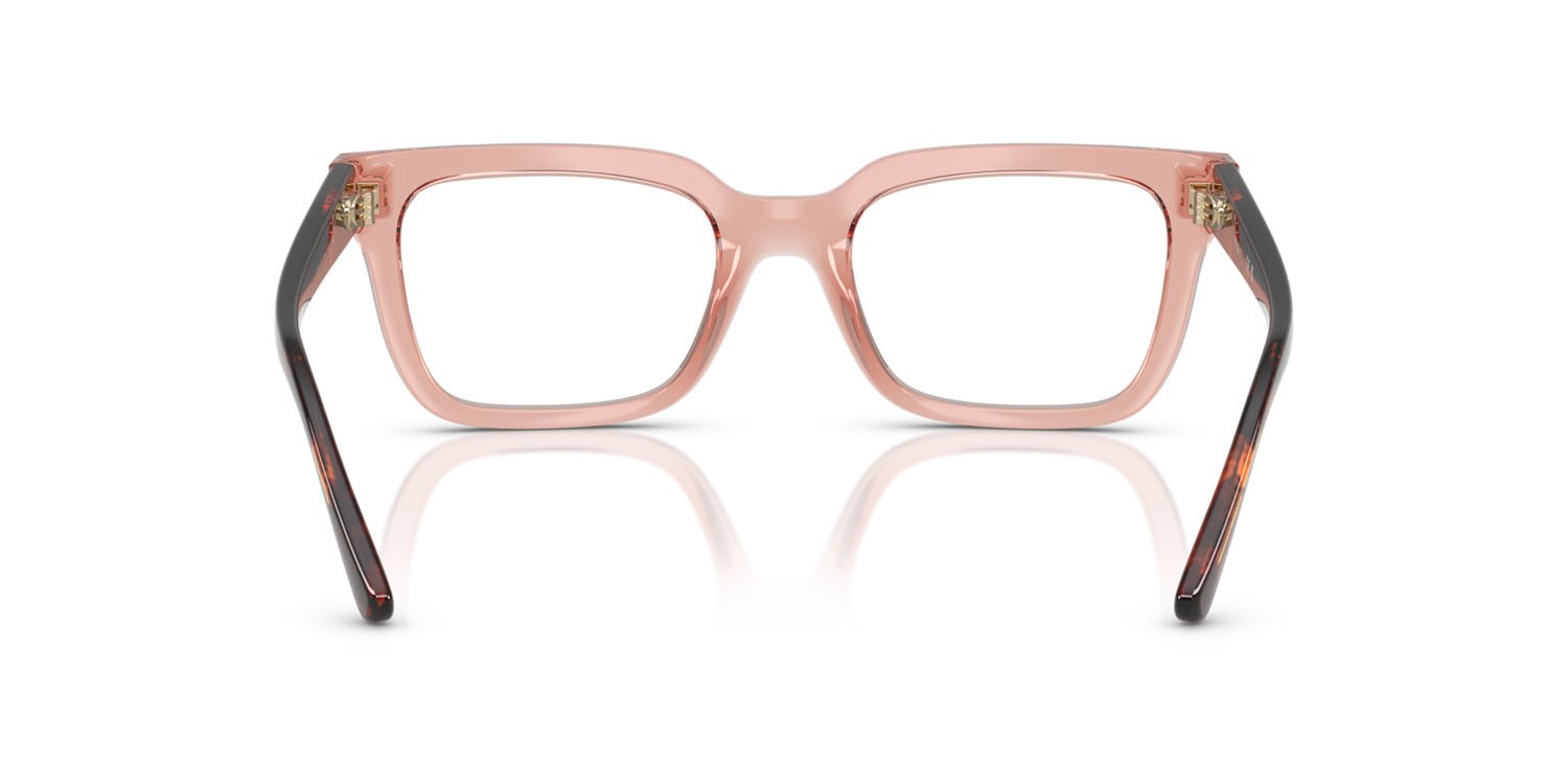 Occhiali da vista Vogue VO 5611B (2864) colore rosa scuro trasparente forma quadrato lenti lente demo