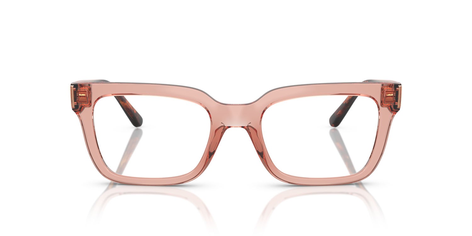Occhiali da vista Vogue VO 5611B (2864) colore rosa scuro trasparente forma quadrato lenti lente demo