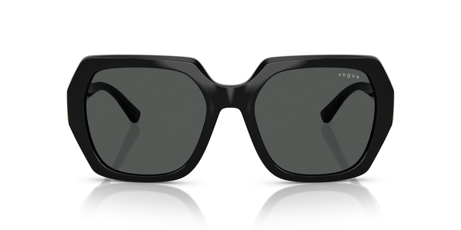 Occhiali da sole Vogue VO 5612SB (W44/87) colore nero forma irregolare lenti grigio scuro
