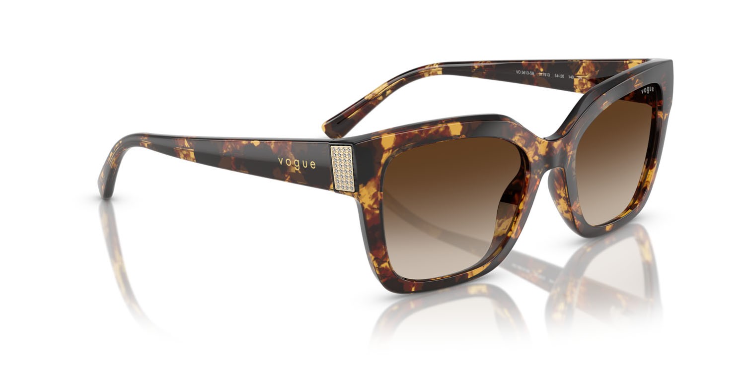 Sunglasses Vogue VO 5613SB (317913) color havana miele shape square lenses marrone sfumato