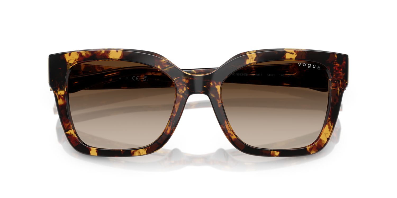 Sunglasses Vogue VO 5613SB (317913) color havana miele shape square lenses marrone sfumato