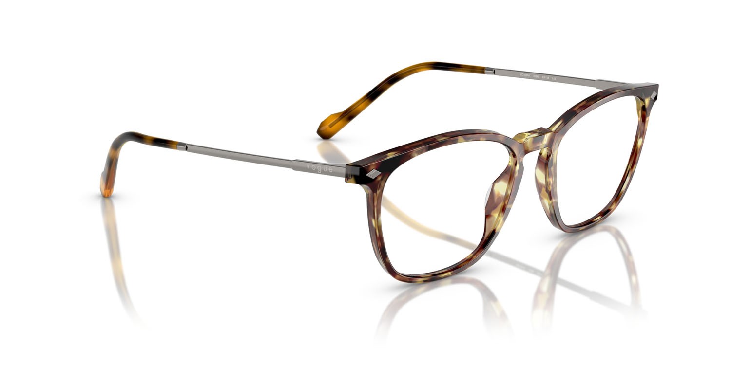 Eyeglasses Vogue VO 5614 (3186) color havana giallo shape square lenses lente demo