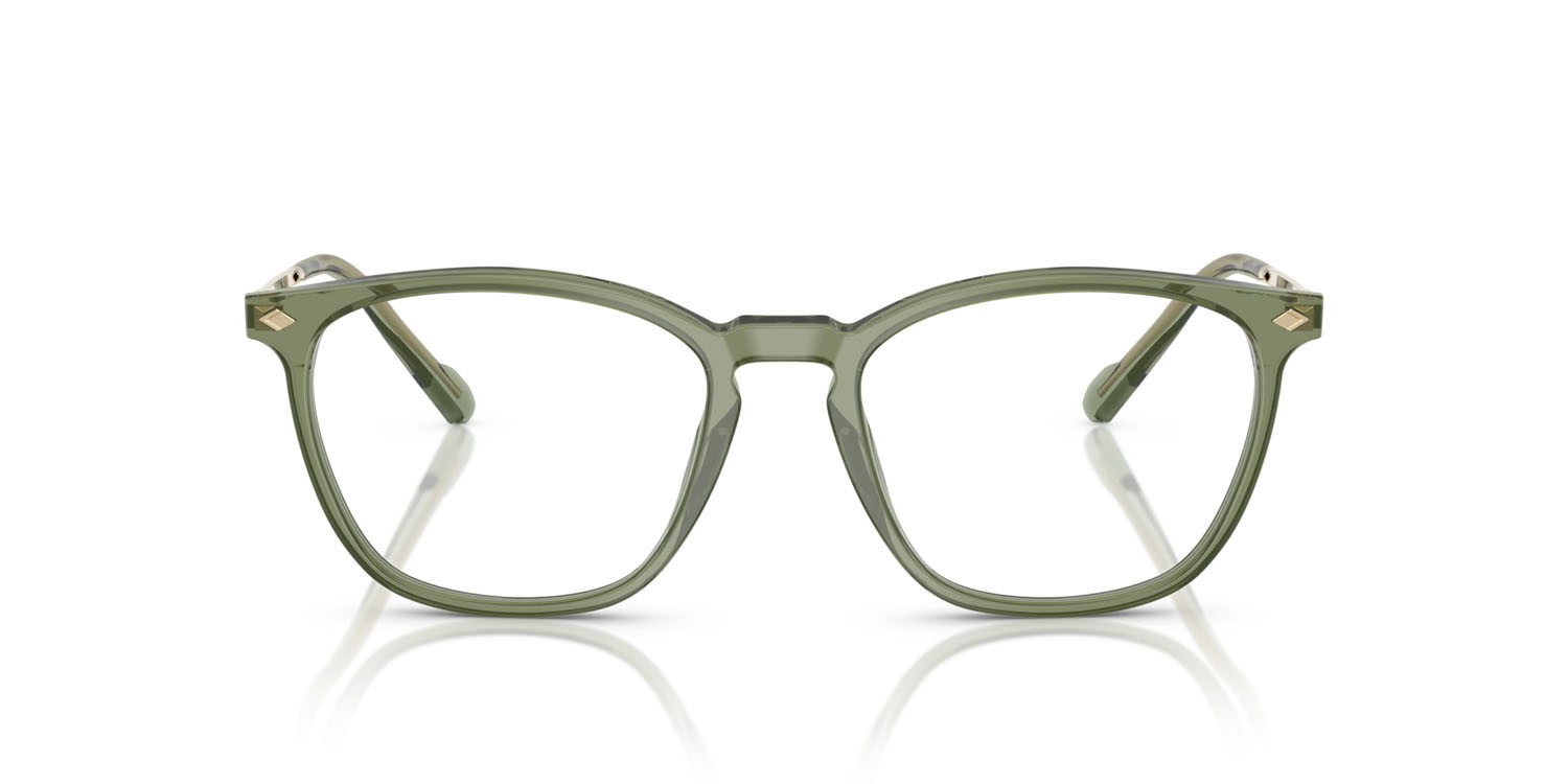 Occhiali da vista Vogue VO 5614 (3187) colore verde trasparente forma quadrato lenti lente demo