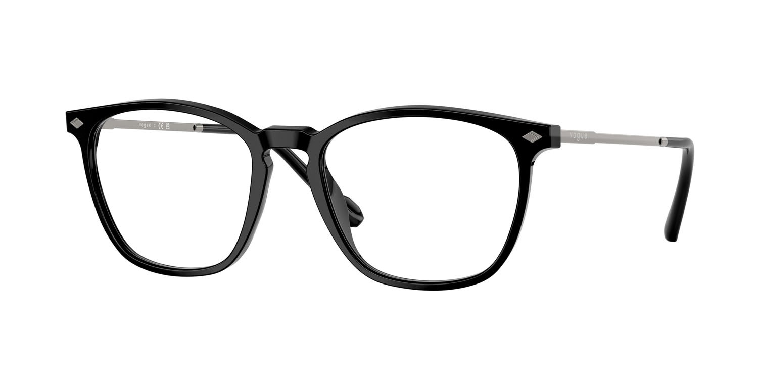 Occhiali da vista Vogue VO 5614 (W44) colore nero forma quadrato lenti lente demo