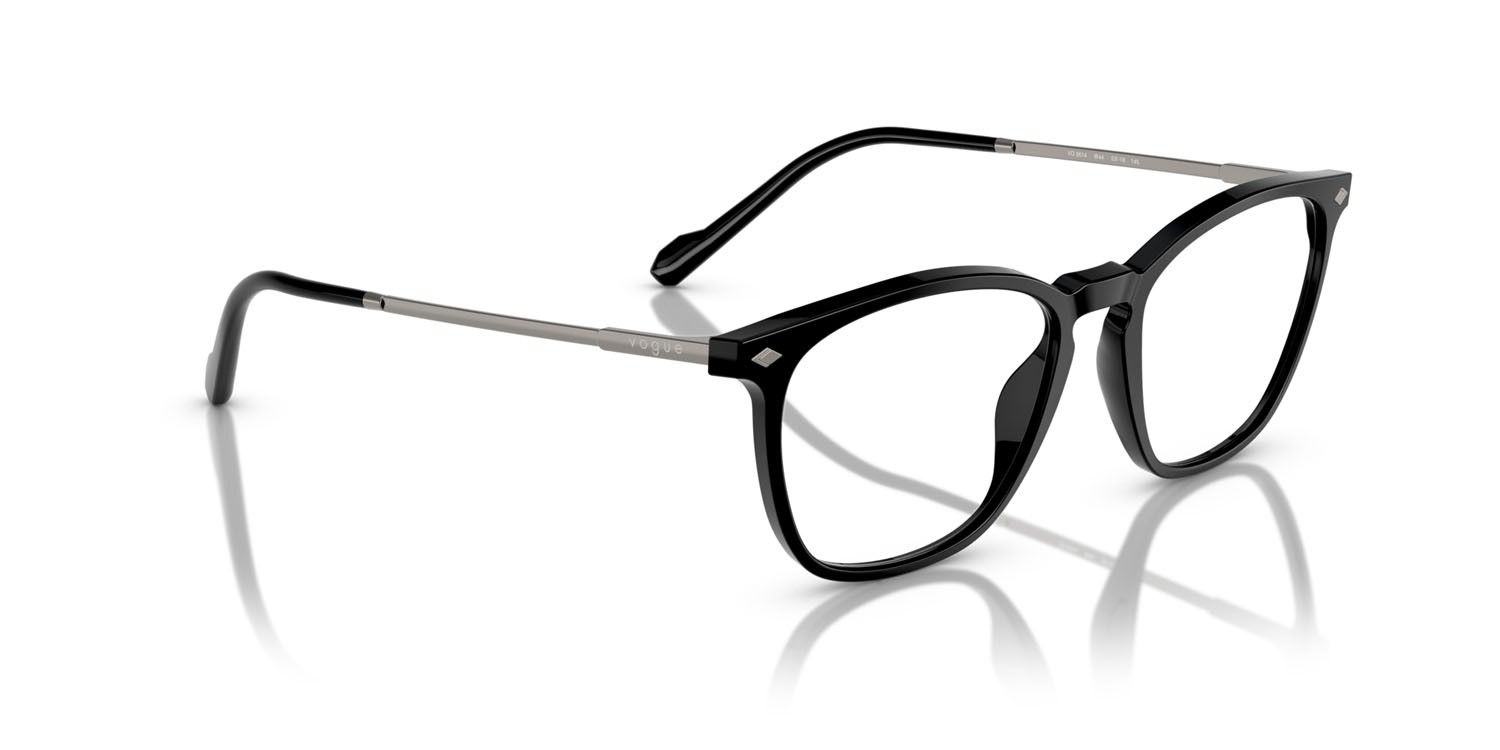 Occhiali da vista Vogue VO 5614 (W44) colore nero forma quadrato lenti lente demo