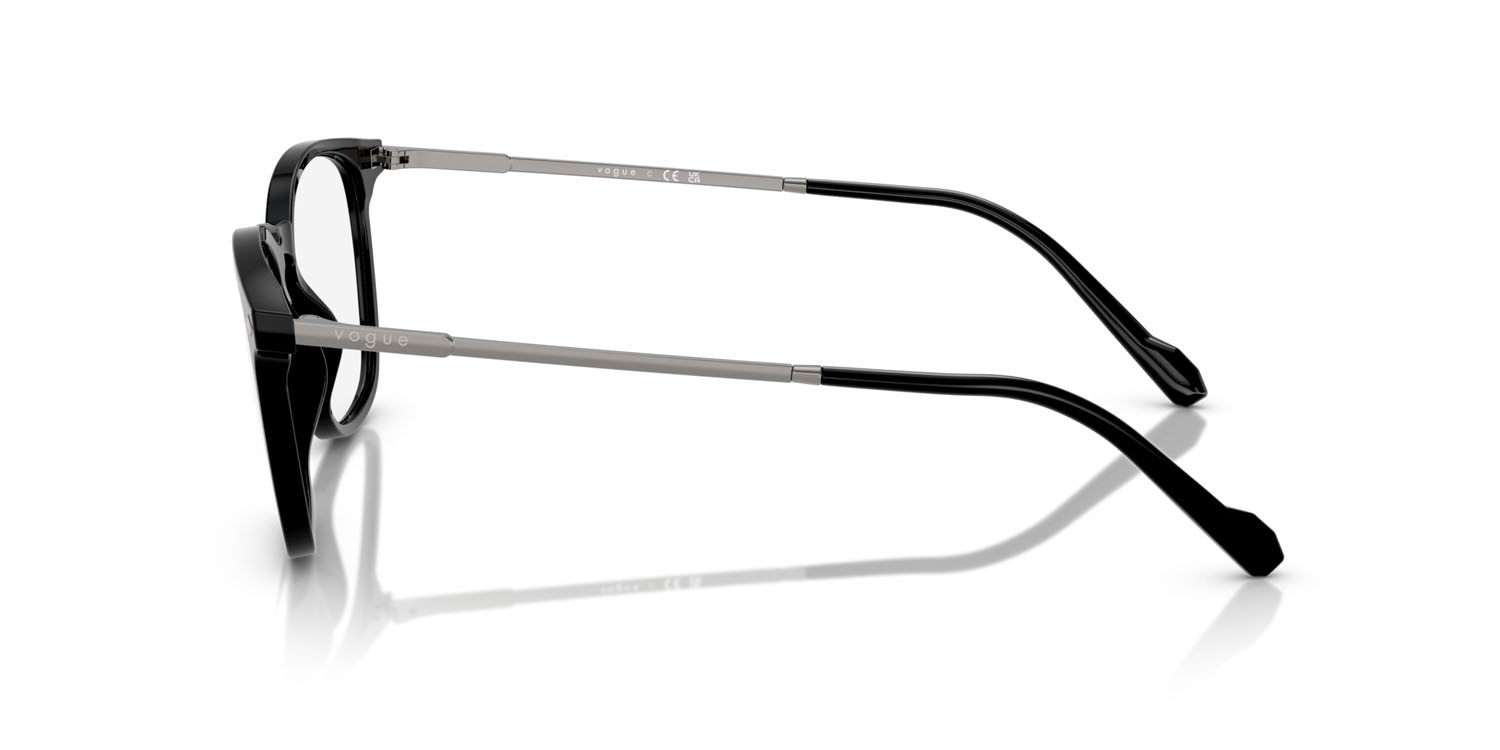 Occhiali da vista Vogue VO 5614 (W44) colore nero forma quadrato lenti lente demo